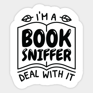 Book Sniffer: Embrace the Aroma of Pages Sticker